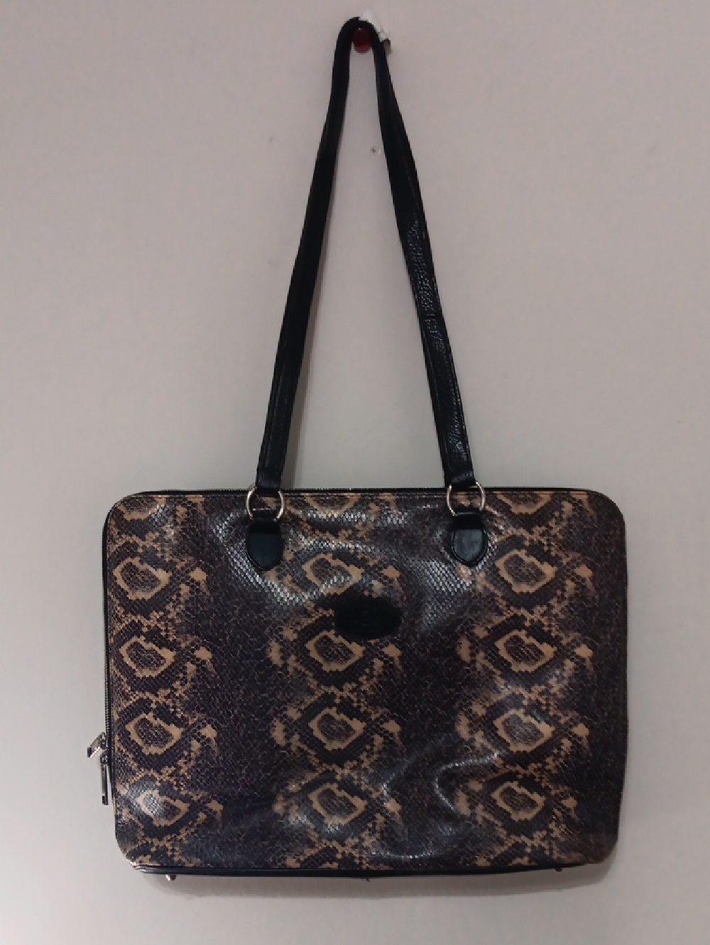 Italian Terrida Snakeskin Vintage Briefcase Bag